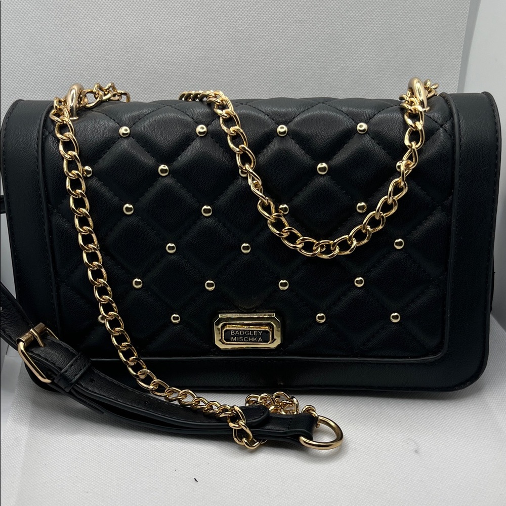Black Studded Crossbody Bag